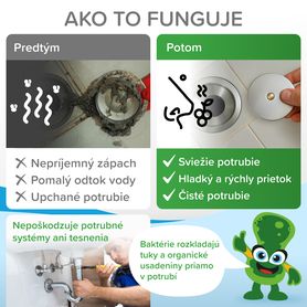Baktérie pre Váš SIFÓN, POTRUBIE, ODPAD 500g
